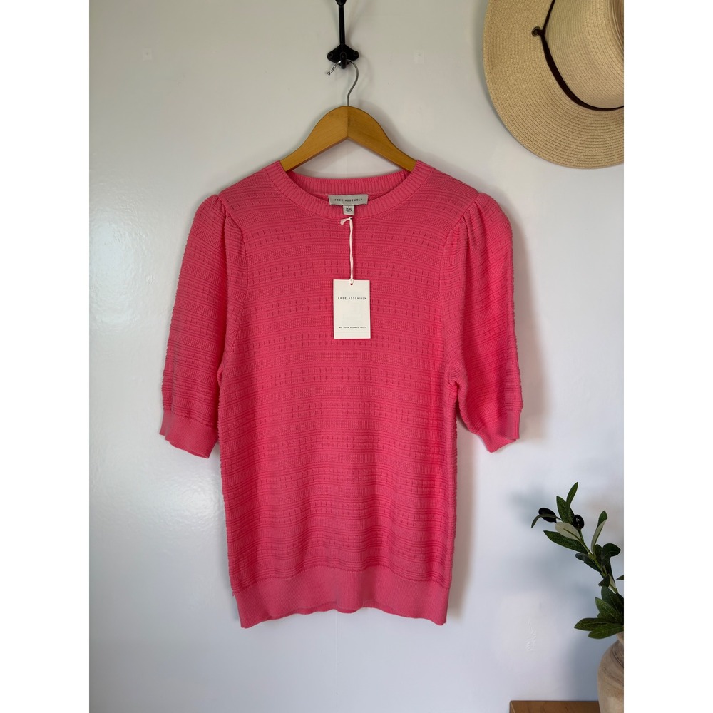 Free Assembly Puff Sleeve Sweater Top NWT